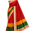 2026/07/1000438970.png Zylec Culture Women's Traditional Bandhani Saree | Premium Rajasthani Bandhej Print | Golden Border | Festive & Wedding Wear
