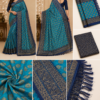 2026/07/1000440355-1.png Premium Blue Woven Silk Blend Saree with Golden Floral Motifs & Rich Border