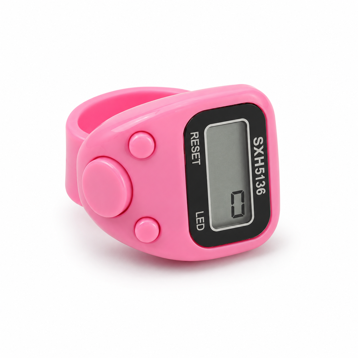 file_000000000510720bae36a20f650a3bf54815760168647407149 Naam Jap Counter | Digital Finger Tally Counter (Pink) Electronic Mantra Counter | Digital Jaap Counter for Meditation & Bhajan