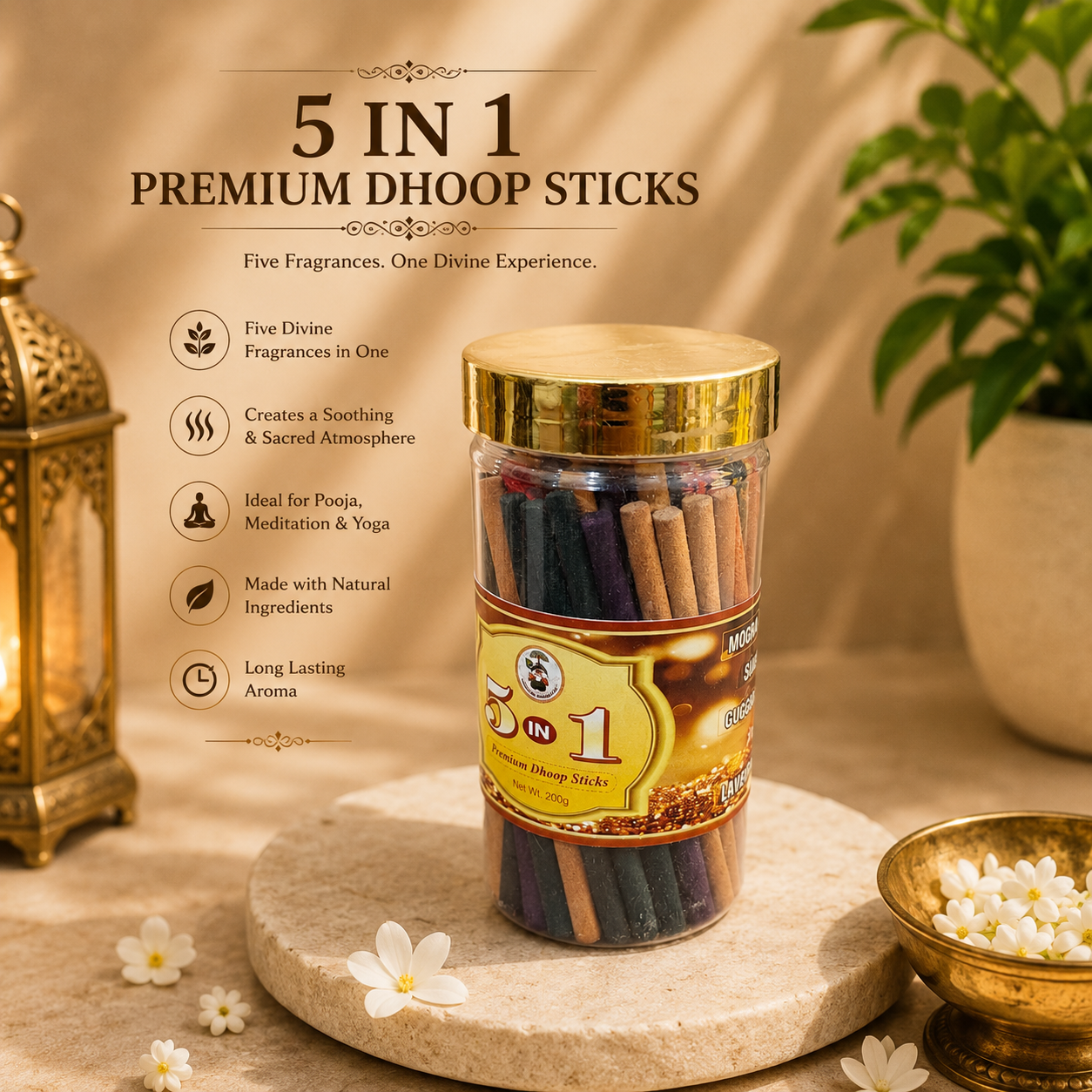 file_0000000009e8720794e382b21405199c5780634550886064934 Premium Multi Fragrance Dhoop Sticks Jar – Long Lasting Incense for Daily Puja