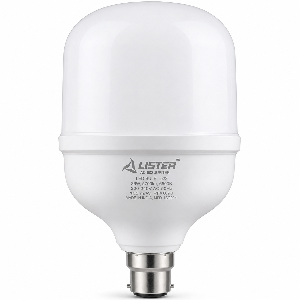 LISTER Jupiter Series 36W High Wattage LED Bulb AD-902 | B22 Energy Saving LED Bulb