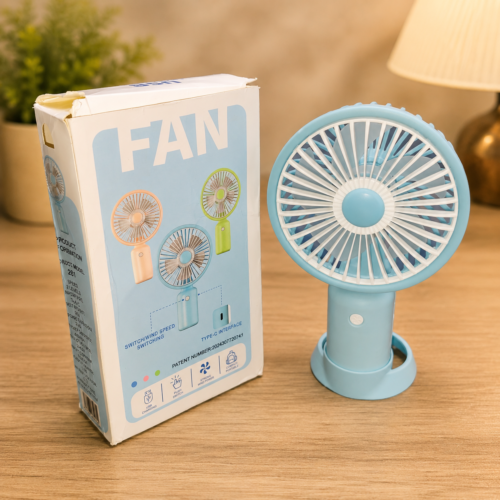 file_00000000483481fa8cb20ce69e059cd85443383208008126599 Portable Rechargeable Mini Fan (Blue) | USB Rechargeable Fan