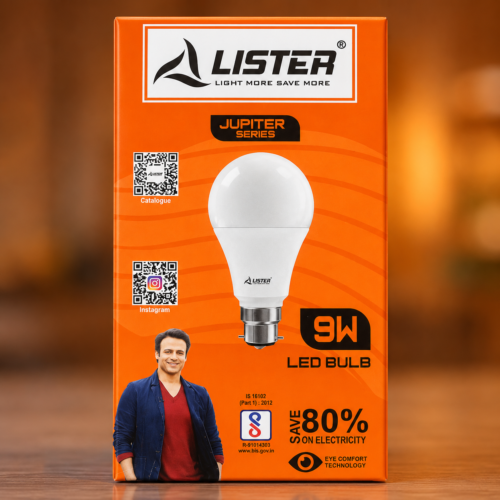 LISTER Jupiter Series 9W LED Bulb AD-902 | Energy Saving LED Bulb