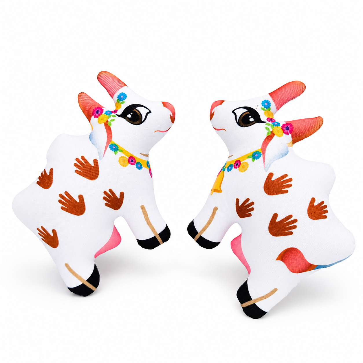 file_000000004dd8720795379b572c49a2f37332323084894908545 Premium Cute Cow Soft Toy (Pack of 2) | Plush Cow Doll for Kids, Home & Car Decoration