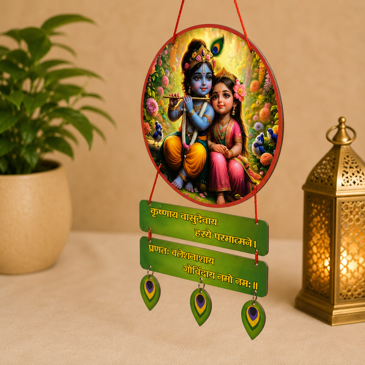 file_000000004fa47207b5413fff664fb7c52205025442953980249 Mera Vrindavan – Shri Radha Krishna Ji Chitra Pat
