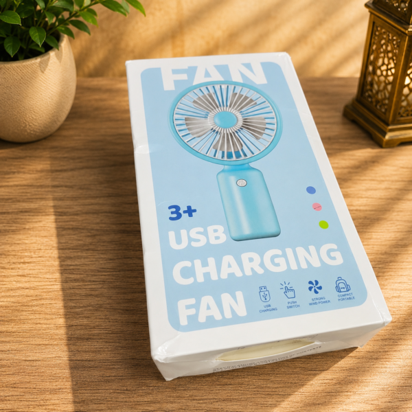 file_000000007ae481fab8b9057f400690cc6918974678875634042 Portable Rechargeable Mini Fan (Blue) | USB Rechargeable Fan