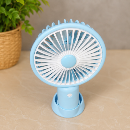 Portable Rechargeable Mini Fan | USB Rechargeable Fan (Blue)