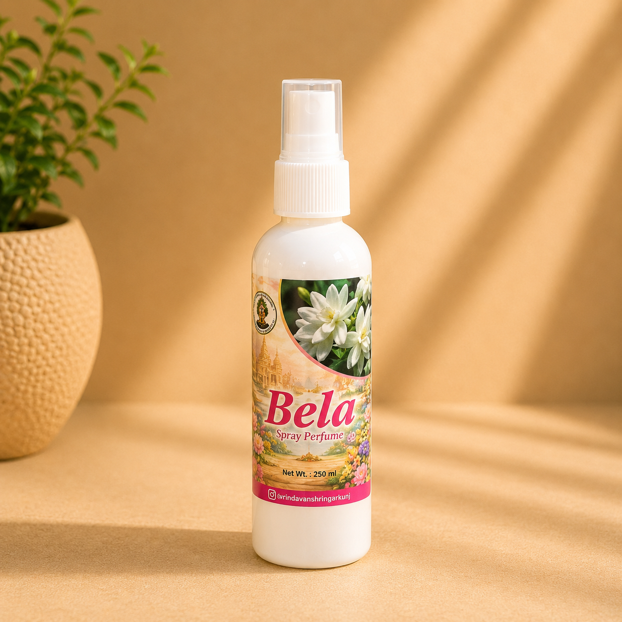 file_00000000b2e0722fb4b71b7af5d2e1445522906984784752338 Bela Sugandhit Fragrance Spray – Long-Lasting Floral Aroma | 250 ml