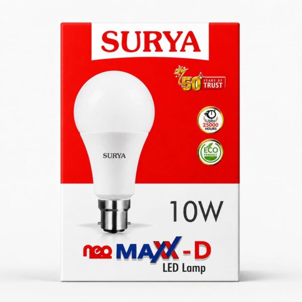 img-20260730-wa00355276440968770543902 Surya Neo Maxx-D LED Bulb 10W | B22 Base | Cool Day Light | Energy Saving LED Lamp