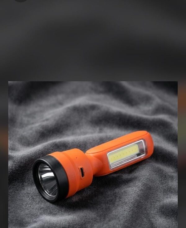 SD Gold LED Flashlight | High Brightness Rechargeable Torch | Long Backup | Portable Emergency Light